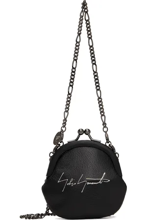 YOHJI YAMAMOTO Black Clasp Coin Pouch