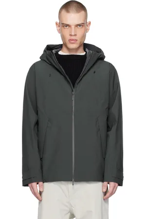 Descente Gray Hard Shell Wool Jacket