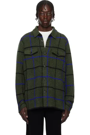 Guest In Residence Khaki Plaid Work Overshirt