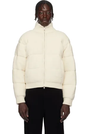 Guest In Residence Off-White & Red Quilted Reversible Puffer Jacket