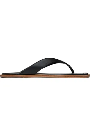 Staud Black Dante Thong Sandals