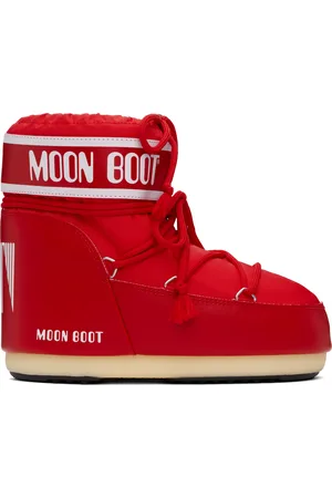 Moon Boot Red Icon Low Nylon Boots