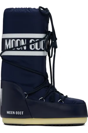 Moon Boot Navy Icon Nylon Boots