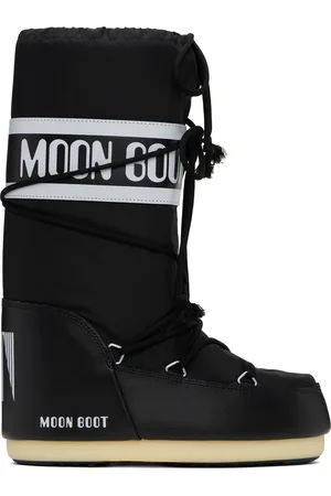 Moon Boot Black Icon Nylon Boots