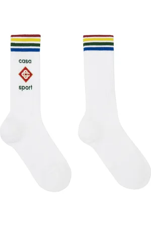 Casablanca White Casa Sport Socks