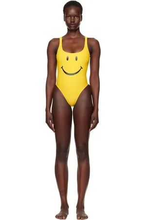 Moschino Yellow Smiley Swimsuit