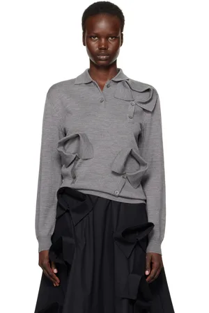 Moschino Gray Multi Collars Polo