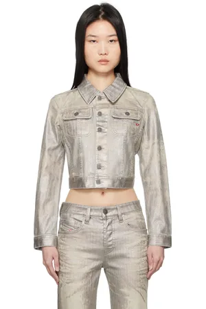 Diesel Silver De-Slimmy-S1 Denim Jacket
