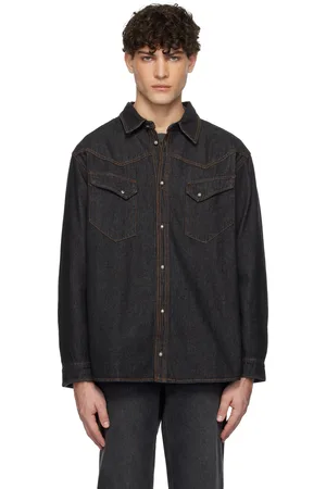 UNIFORM Black Western Denim Shirt