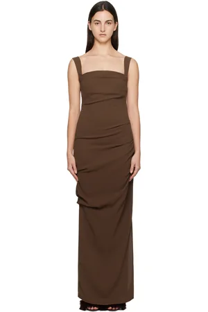 Paris Georgia Brown Raf Maxi Dress
