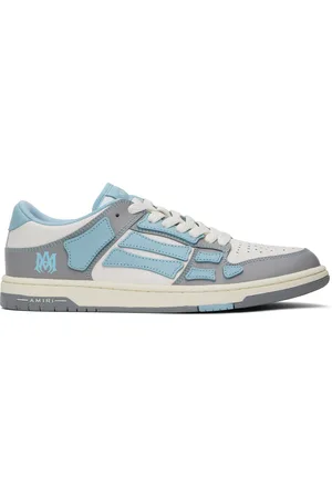 AMIRI Blue & White Varsity Skel Top Low Sneakers