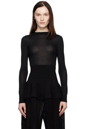 Alaïa Black Cashmere Bodysuit