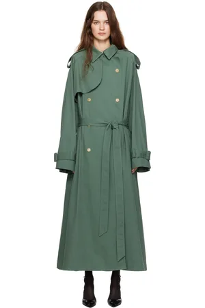 The Row Green Domeka Trench Coat