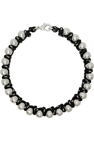 Balenciaga Silver & Black Malibu Ball Choker