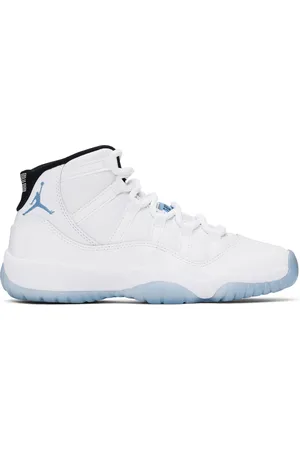 Nike Big Kids White & Blue Air Jordan 11 Sneakers