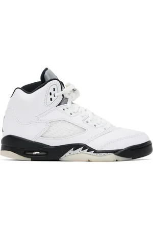 Nike Big Kids White Air Jordan 5 Retro Sneakers