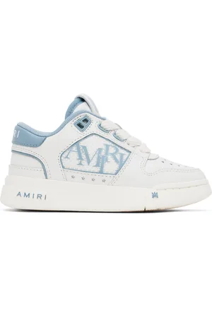 AMIRI Kids White & Blue Classic Low Sneakers