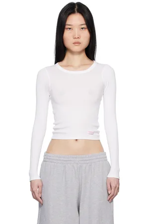 Alexander Wang White Long-Sleeve T-shirt