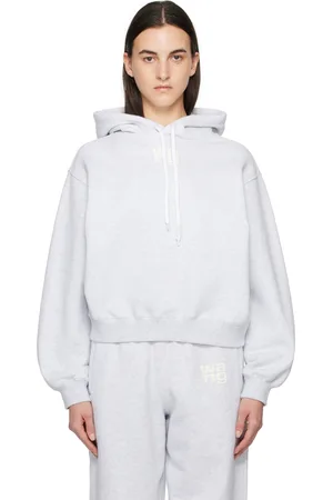 Alexander Wang Gray Puff Logo Hoodie