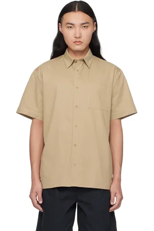 A.P.C. Beige Ross Short-Sleeve Shirt