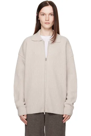 AYA MUSE Cashmere Collared Zip Cardigan