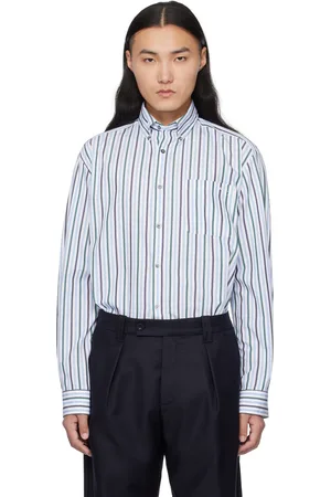 A.P.C. Blue Mateo Logo Shirt