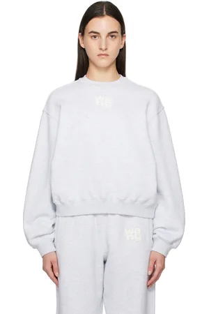 Alexander Wang Gray Puff Logo Sweatshirt