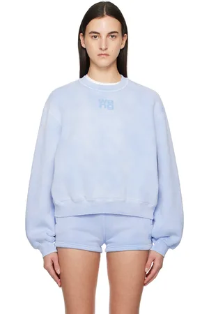 Alexander Wang Blue Puff Logo Sweatshirt