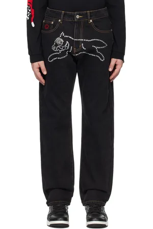ICECREAM Rhinestone Running Dog Jeans