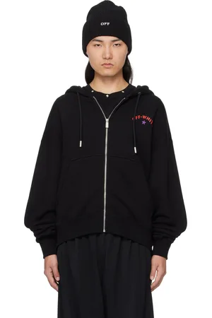 OFF-WHITE Black Star Arrow Zip Skate Hoodie