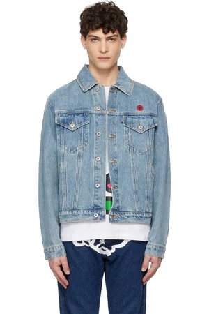 ICECREAM Blue Running Dog Denim Trucker Jacket