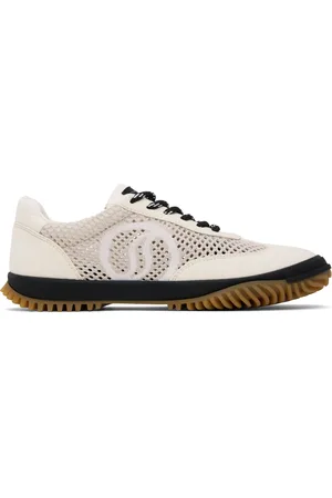 Stella McCartney Off-White & Beige S-Wave Sport Mesh Paneled Sneakers