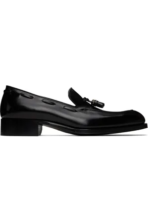Tom Ford Burnished Leather Edgar Tassel Loafers