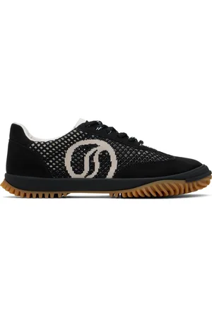 Stella McCartney Black & Gray S-Wave Sport Mesh Paneled Sneakers