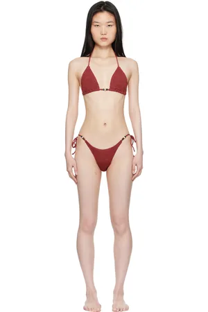 Bond Eye Burgundy Ingrid Triangle & Vista Brief Bikini