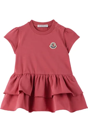 Moncler Baby Red Tiered Dress