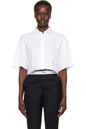 HOMMEGIRLS Oversized Cropped Shirt