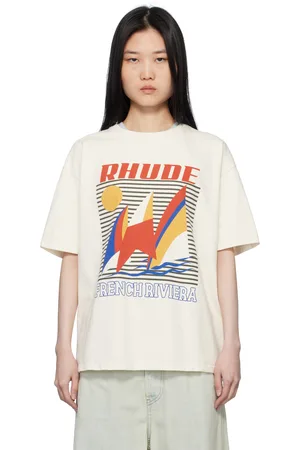Rhude Off-White Poster T-shirt