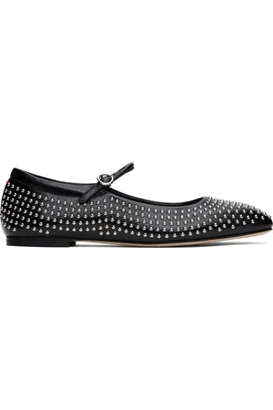 Aeyde Uma Mini Stud Mary-Jane Ballerina Flats
