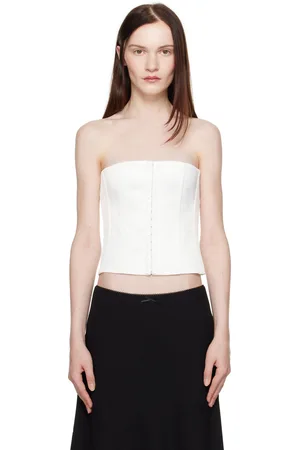 DANIELLE GUIZIO Satin Corset Top