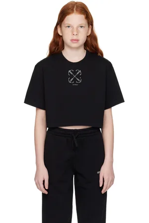 OFF-WHITE Kids Black Cargo Boxy T-shirt