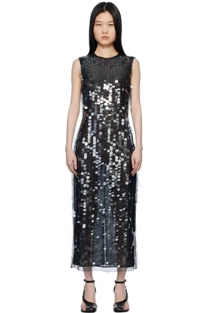 16Arlington Black Tovia Midi Dress