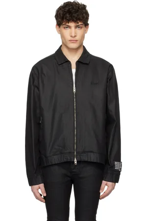 KSUBI Raider Harrington Waxed Denim Jacket