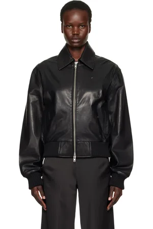 CHRISTOPHER ESBER Leather Flight Bomber Jacket