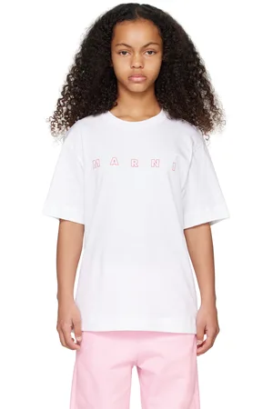 Marni Kids White Logo T-shirt