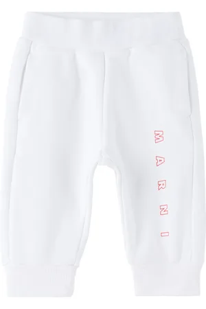 Marni Baby White Logo Sweatpants