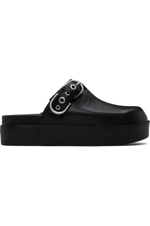 RAG&BONE Black Geo Platform Mules