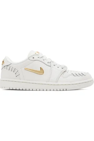 Nike White Air Jordan 1 Low Method of Make Sneakers