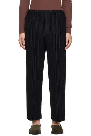 Issey Miyake Black Tailored Pleats 2 Trousers