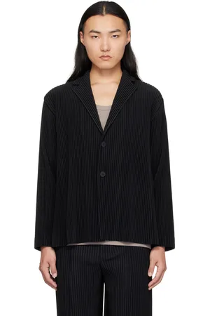 Issey Miyake Black Tailored Pleats 2 Blazer